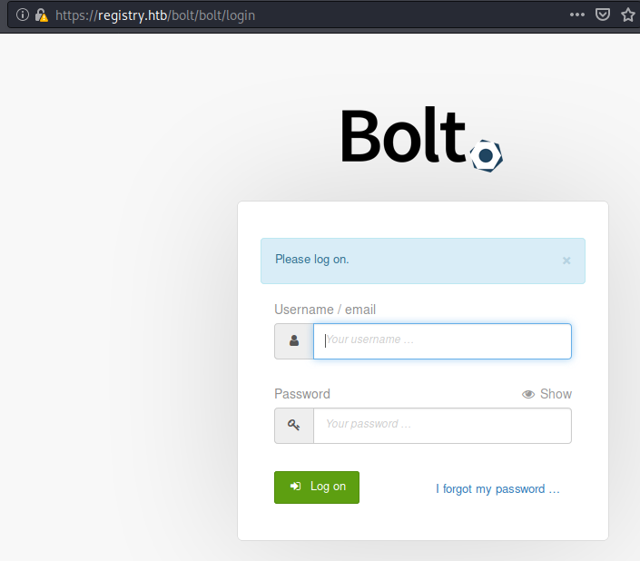 Bolt Login